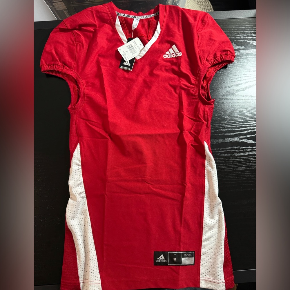 Adidas Red and White Football Practice Jersey size M Medium